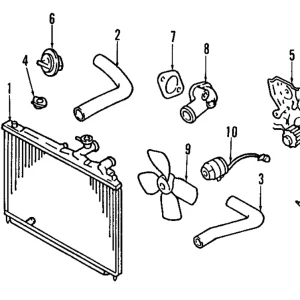Upper Hose - Mazda (B6S7-15-186A)