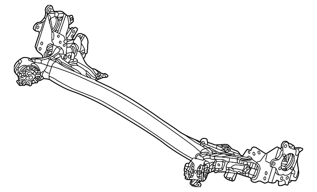 Axle Torsion Rear Suspension - Mazda (VC68-28-B0XA)