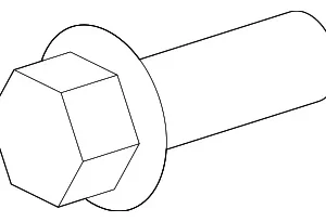 Water Pump Bolt - Mazda (9XF0-00-147L)