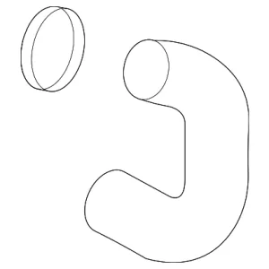 Water Hose - Mazda (PAF3-15-1JY)