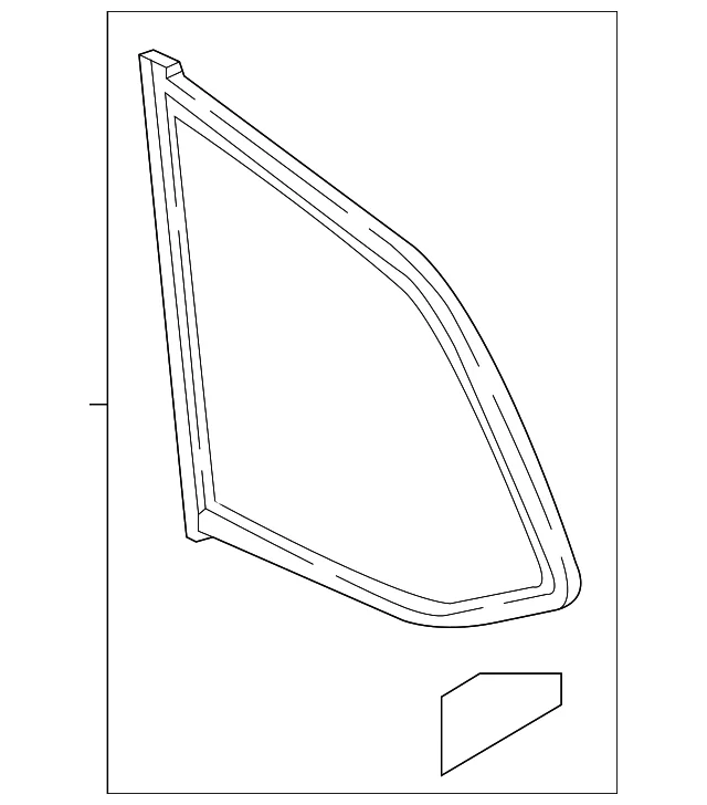 Quarter Glass - Mazda (TK48-63-950D)