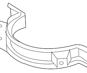 Pre-Converter Front Bracket - Mazda (CY01-40-093C)
