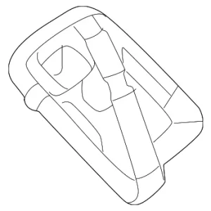 Seat Belt Guide - Mazda (VA40-88-2M7-02)