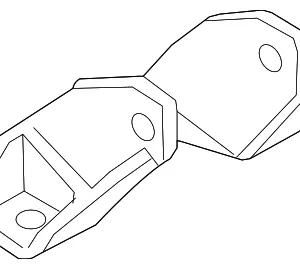 Automatic Transmission Mount Bracket - Mazda (GP7B-39-080)