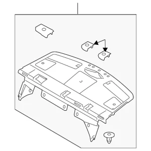 Pkg Tray Trim - Mazda (GS3L-68-3A0H-02)