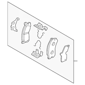 Brake Pads Rear - Mazda (TCY7-26-43Z)