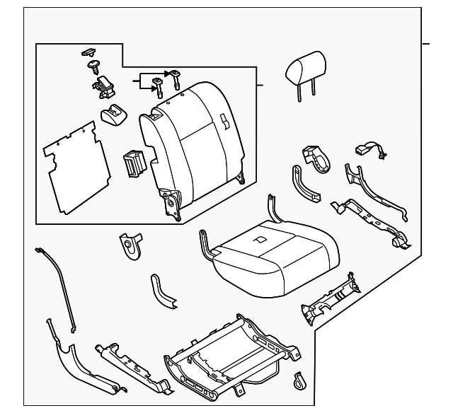 Seat Assembly - Mazda (TJ53-57-20X-34)
