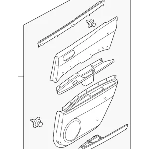 Door Trim Panel - Mazda (EG21-68-530F-34)