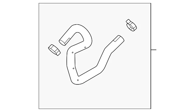 Drive Motor Inverter Coolant Line - Mazda (CW01-15-72YA)