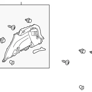 Quarter Trim Panel - Mazda (KA0G-68-850-02)
