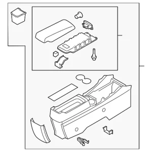 Console Assembly - Mazda (E221-64-420B-34)