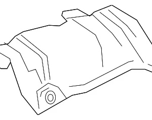 Center Shield - Mazda (D10E-56-444A)