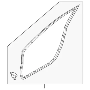 Door Weather-Strip - Mazda (BDMT-59-760A)