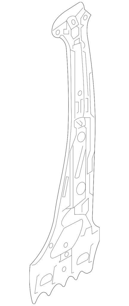 Inner Center Pillar - Mazda (TK48-71-080)