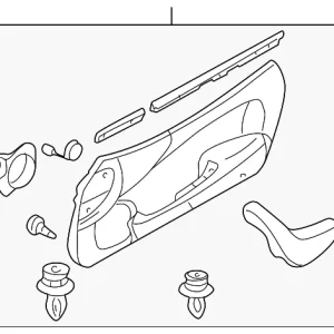 Door Trim Panel - Mazda (NC72-68-450F-02)