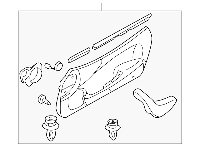 Door Trim Panel - Mazda (NC74-68-420F-80)