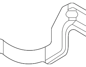 Water Pump Front Bracket - Mazda (MH01-15-74X)