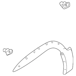 Wheel Flare - Mazda (EC03-51-W20E-90)