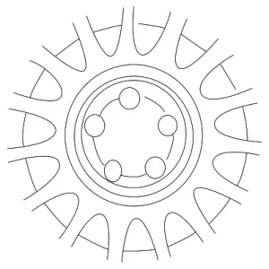 Wheel, Alloy - Mazda (9965-14-6560)