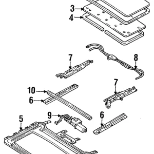 Weatherstrip - Mazda (EA05-69-825)