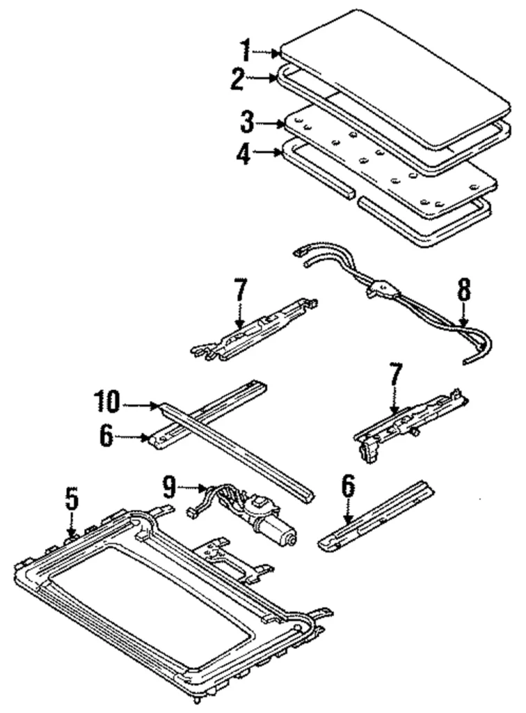 Weatherstrip - Mazda (EA05-69-825)