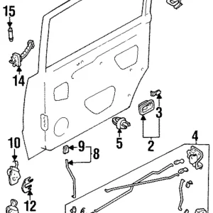 Handle, Outside - Mazda (LA02-72-410A-PT)