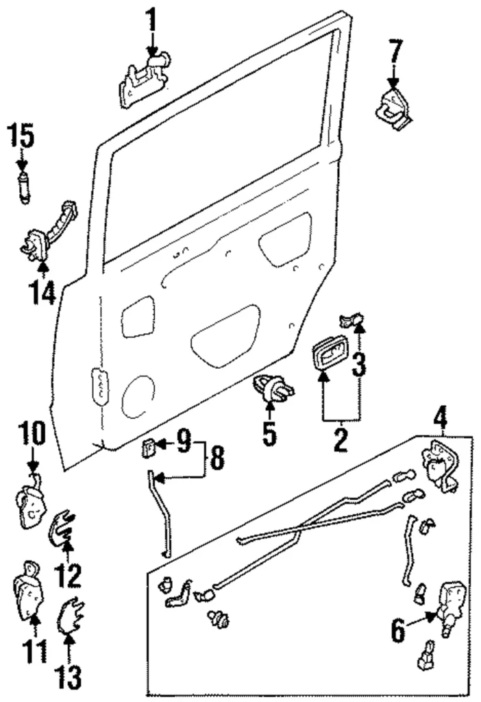 Handle, Outside - Mazda (L001-73-410B-4F)