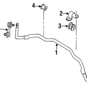 Stabilizer Bar Bushing - Mazda (T001-34-152)