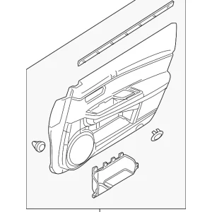 Door Trim Panel - Mazda (GEG2-68-430F-30)