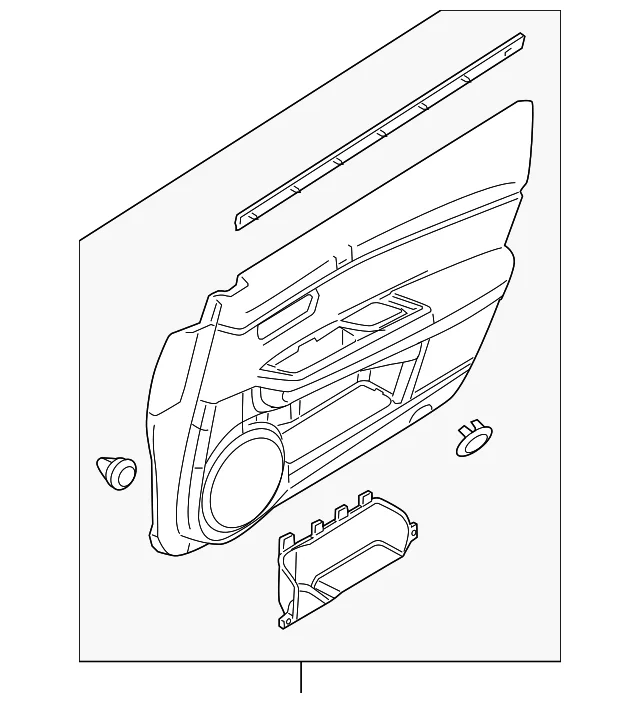 Door Trim Panel - Mazda (GS3T-68-460H-30)