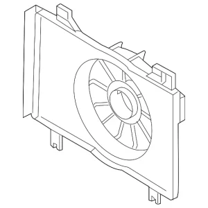 Fan Shroud - Mazda (ZJ38-15-210)