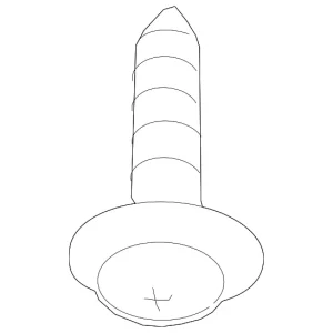 Fog Lamp Assembly Screw - Mazda (9986-50-512B)