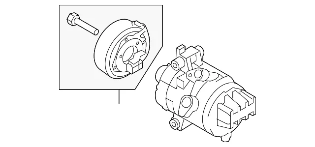A/C Compressor - Mazda (GS4H-61-450B)