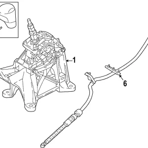 Shift Control Cable - Mazda (VA45-46-500)