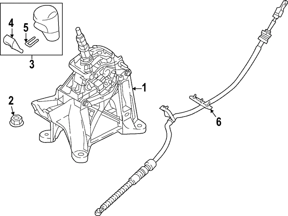 Shift Control Cable - Mazda (VA60-46-500A)