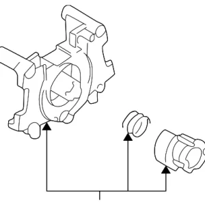 Steering Column Switch Housing - Mazda (GE6T-66-1B1)