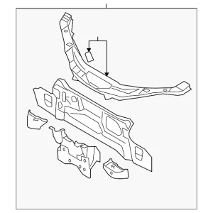 Radiator Support - Mazda (NE51-53-100G)