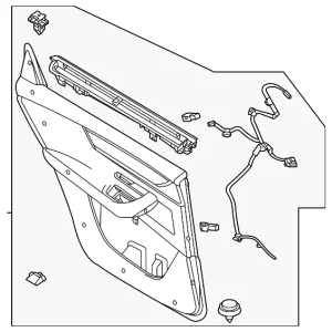 Trim(R) Door Rear - Mazda (KJK8-68-520K-02)