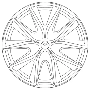 Wheel, Alloy - Mazda (9965-52-7090)