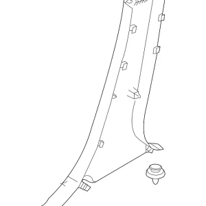 Lower Center Pillar Trim - Mazda (TD11-68-220C-02)
