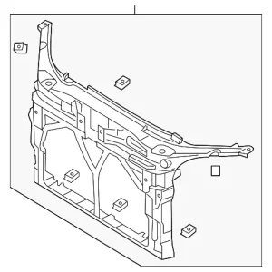 Radiator Support - Mazda (BP4K-53-110J)