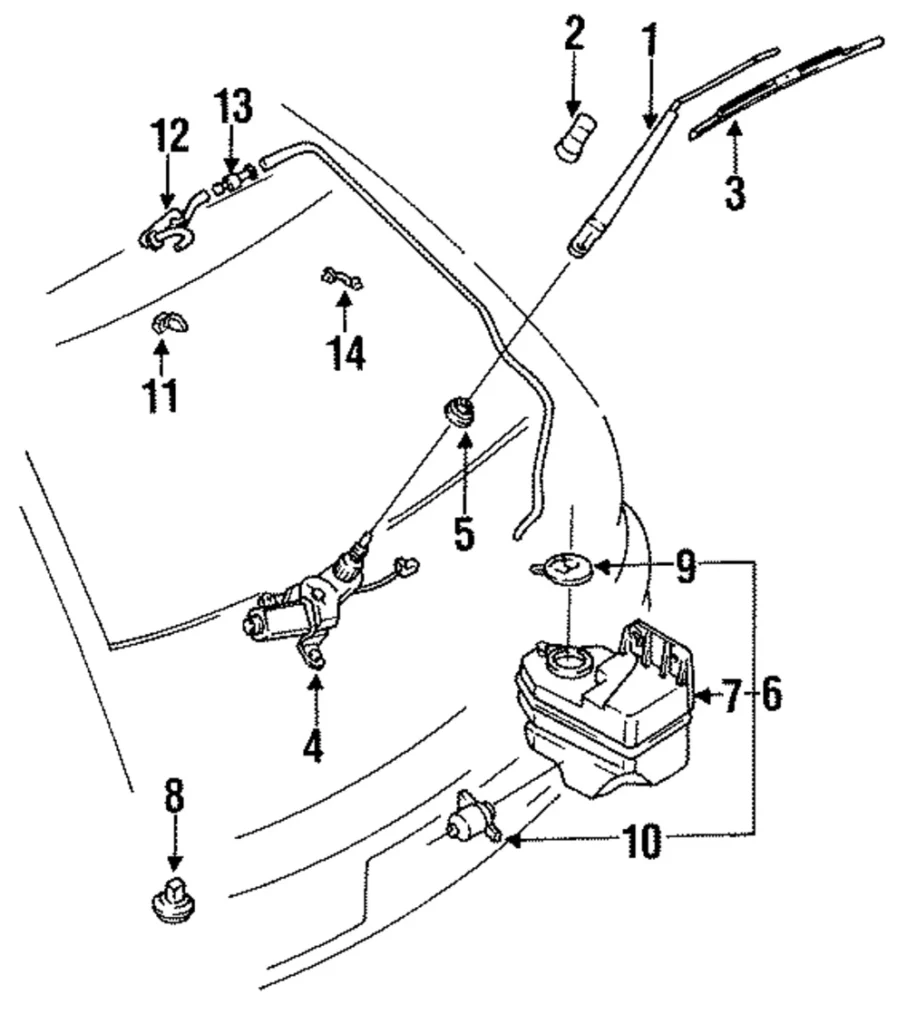 Wiper Arm - Mazda (B467-67-421)
