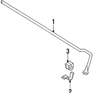 Stabilizer Bar Mount Bracket - Mazda (GJ21-28-155)