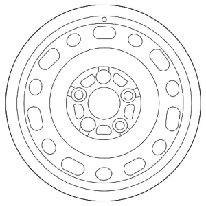 Wheel, Steel - Mazda (9965-D1-6560)