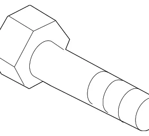 Alternator Upper Bolt - Mazda (9945-01-070)