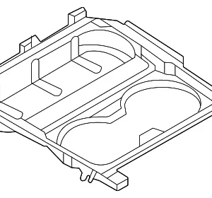 Cup Holder Mat - Mazda (VA40-64-449B)