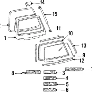 Weatherstrip - Mazda (B092-62-761B)
