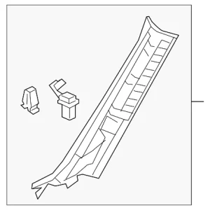 Windshield Pillar Trim - Mazda (TK48-68-160B-06)