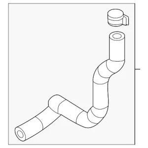 Turbocharger Coolant Supply Line - Mazda (PX4J-15-72X)