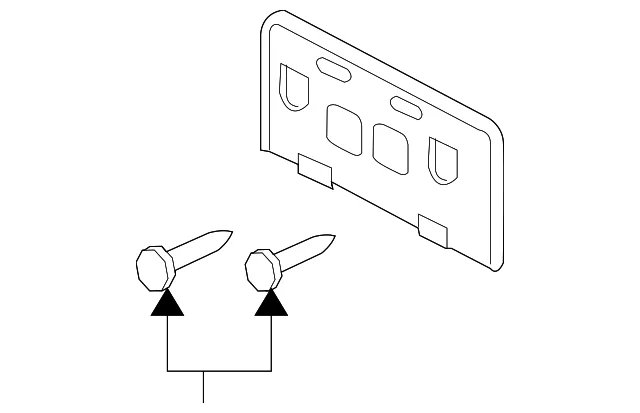 License Bracket - Mazda (LC62-50-170C)